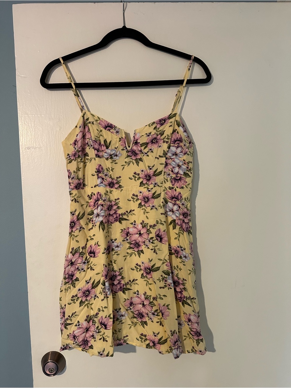 Forever 21 Yellow Floral Mini size M